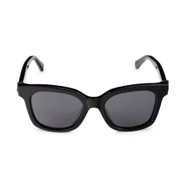Moncler 50MM Square Sunglasses Black - Picture 1 of 9